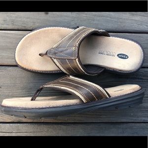Dr Scholl’s Men’s Leather Sandals/Flip Flops